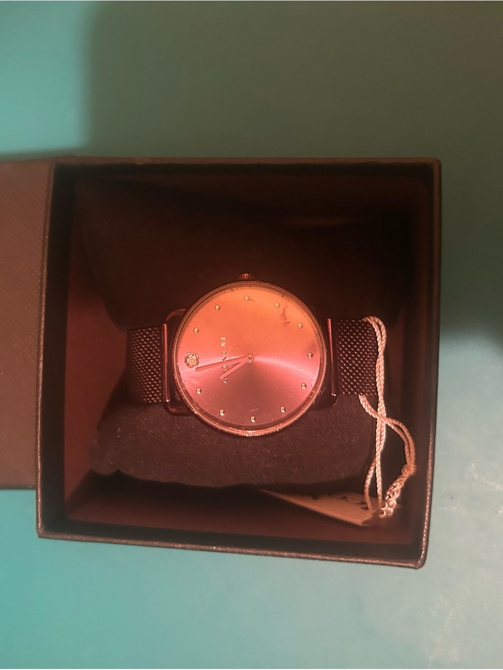 MVMT Black Mesh Watch with Rose Gold-Tone Dial